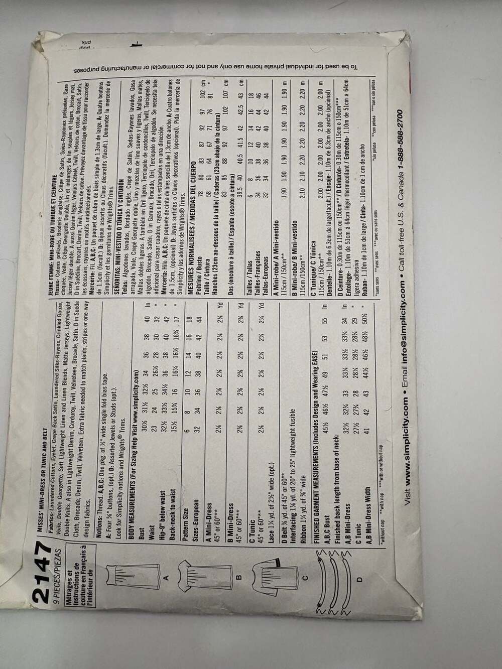 Simplicity Sewing Patterns - Picture 3 of 7